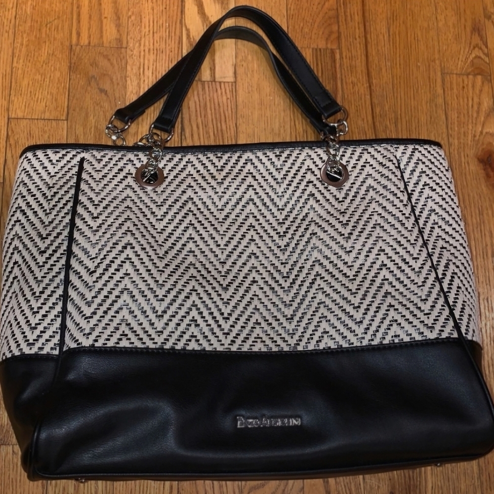 🌠Enzo Anglioni🌠 woven chevron shoulder bag - Picture 4 of 8